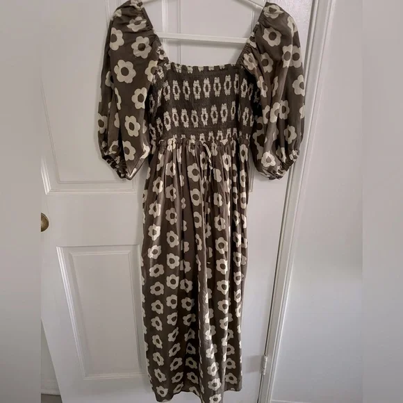 Christy Dawn The Katrina Dress - Small - Mocha Daisy - Picture 2 of 5